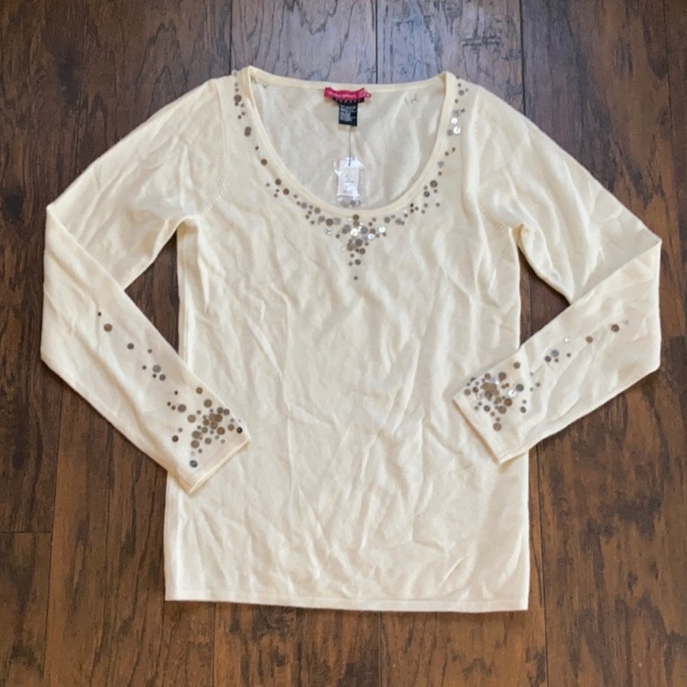 Theory Cashmere Cream Sweater